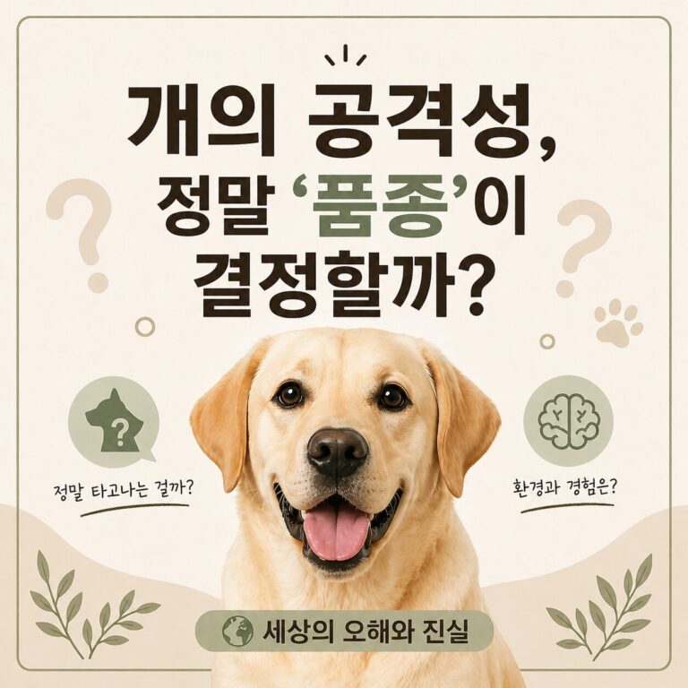#001. 개의 공격성, 정말 ‘품종’이 결정할까?