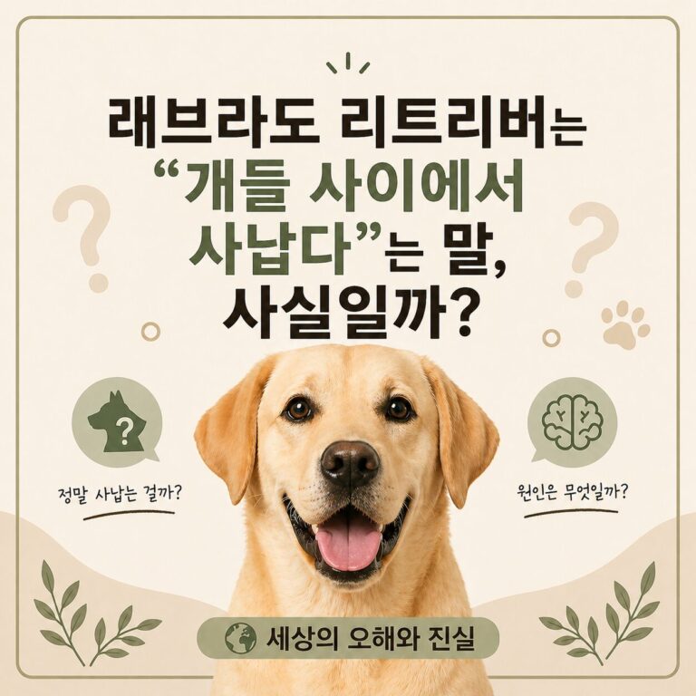 #002. 래브라도 리트리버, 정말 다른 개들한테 사나운 견종일까?