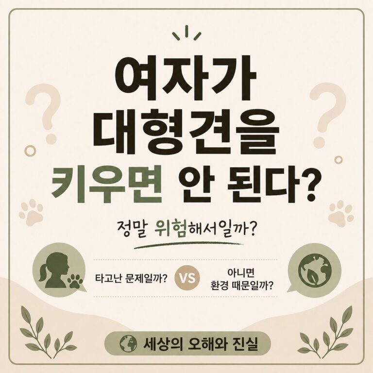 여자 대형견