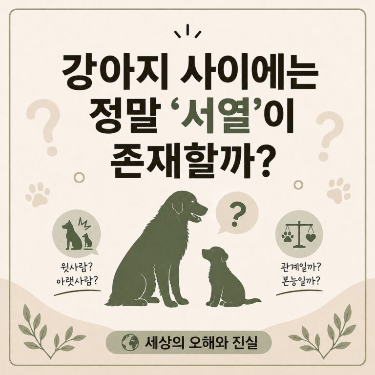 #005. “강아지 사이에는 서열이 있다”는 말, 정말 사실일까?